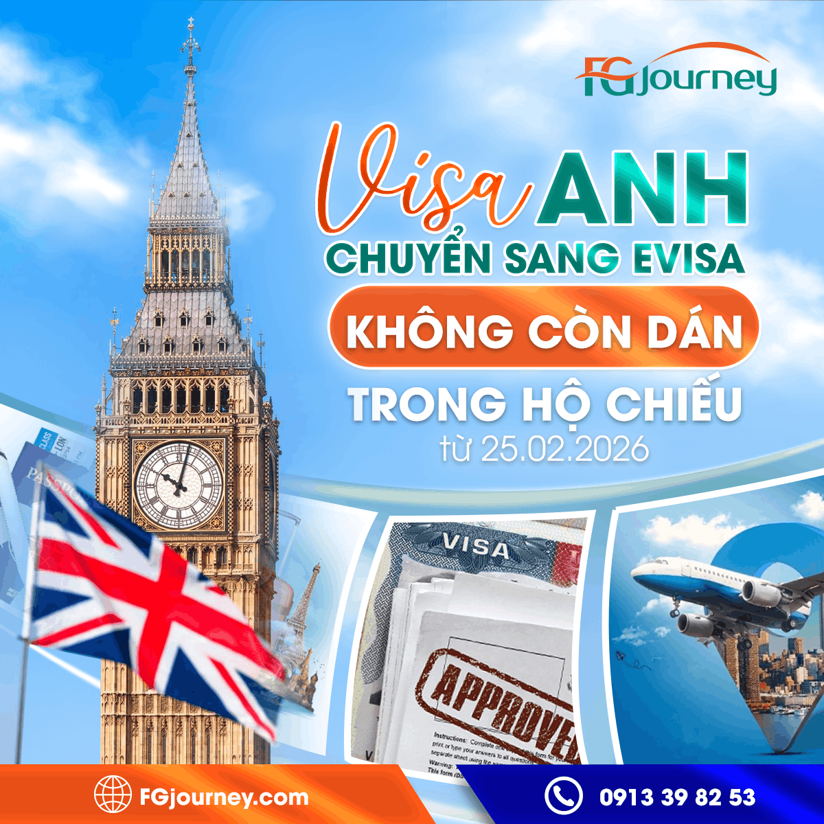 [THÔNG BÁO QUAN TRỌNG] ANH QUỐC SỐ HÓA TOÀN DIỆN: CHUYỂN ĐỔI SANG eVISA